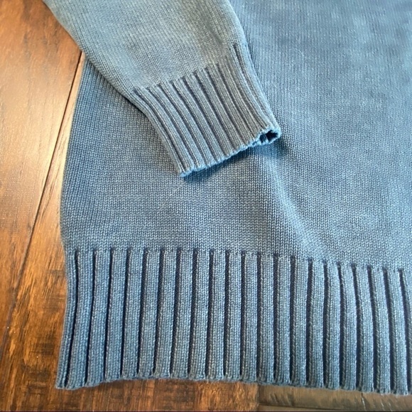 LEE VALLEY 1/4 Zip Cotton Sweater, Made in Ireland - Picture 5 of 13